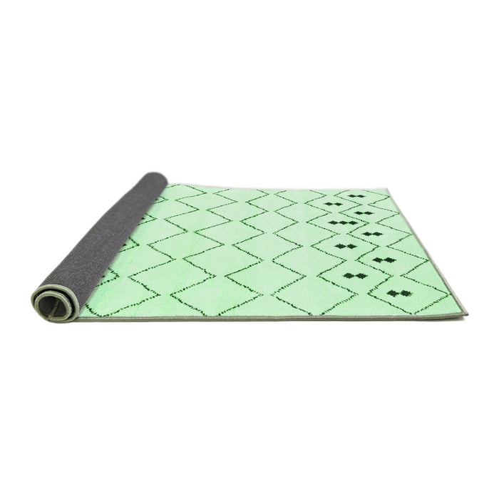 Sideview of Solid Emerald Green Modern Rug, con2753emgrn
