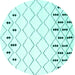 Round Solid Turquoise Modern Rug, con2753turq