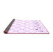 Sideview of Solid Purple Modern Rug, con2753pur