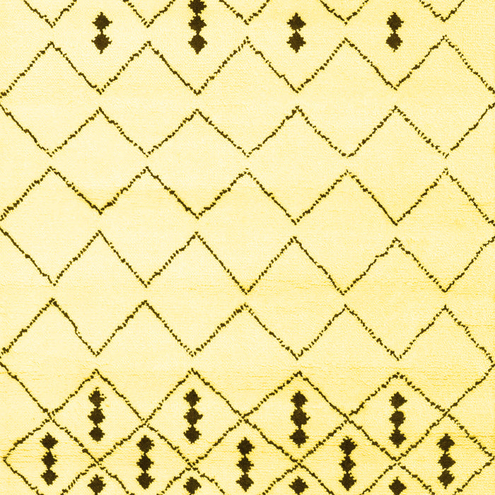 Solid Yellow Modern Rug, con2753yw