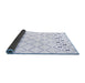 Sideview of Solid Blue Modern Rug, con2753blu