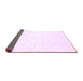 Sideview of Solid Purple Modern Rug, con2754pur