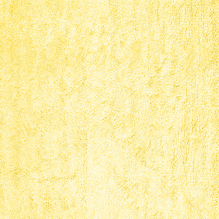 Square Machine Washable Solid Yellow Modern Rug, wshcon2754yw