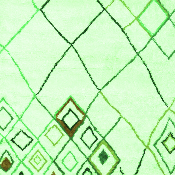 Solid Green Modern Rug, con2755grn