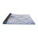 Sideview of Solid Blue Modern Rug, con2755blu