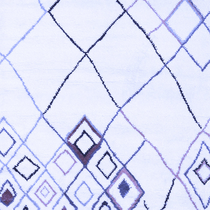 Solid Blue Modern Rug, con2755blu