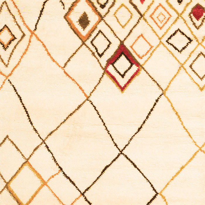 Solid Orange Modern Rug, con2755org