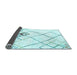 Sideview of Solid Light Blue Modern Rug, con2755lblu