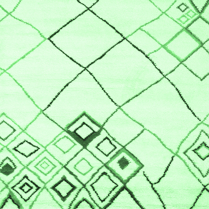 Square Solid Emerald Green Modern Rug, con2755emgrn