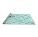 Sideview of Machine Washable Solid Light Blue Modern Rug, wshcon2755lblu