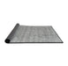 Thickness of Contemporary Silver Gray Modern Rug, con2756