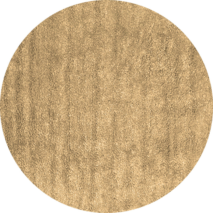 Round Machine Washable Abstract Brown Contemporary Rug, wshcon2756brn