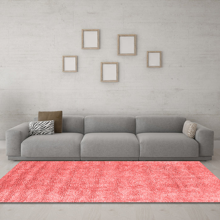 Contemporary Red Washable Rugs