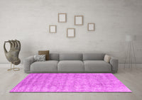 Machine Washable Abstract Pink Contemporary Rug, wshcon2756pnk