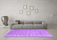 Machine Washable Abstract Purple Contemporary Rug, wshcon2756pur