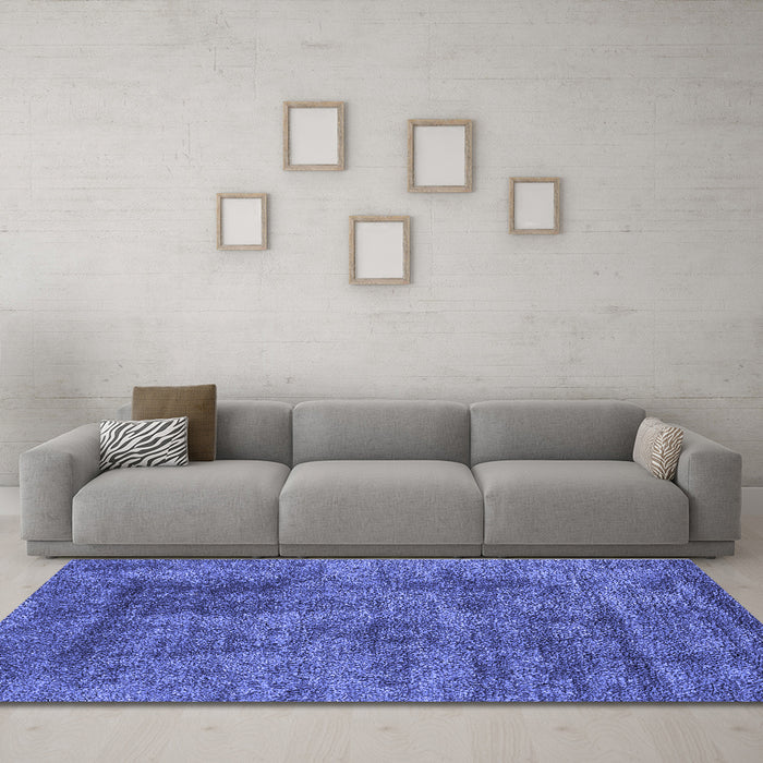 Machine Washable Abstract Blue Contemporary Rug in a Living Room, wshcon2757blu