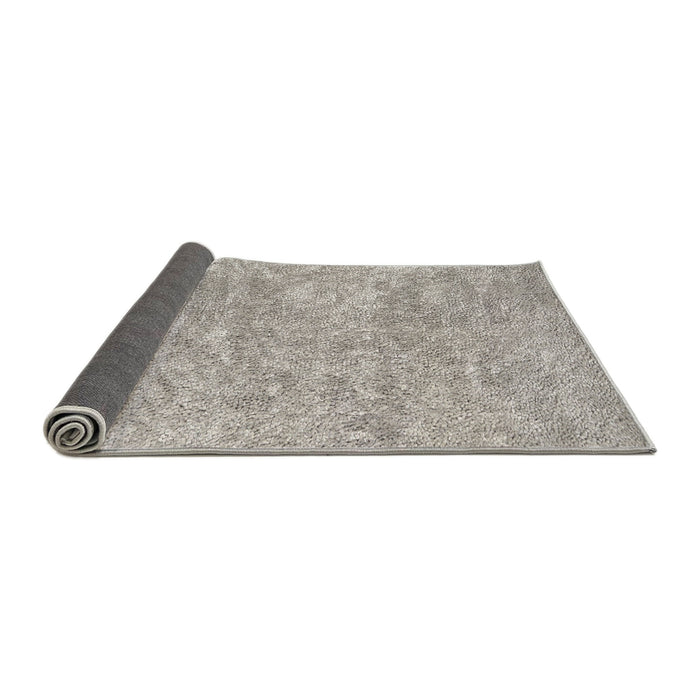 Thickness of Contemporary Pale Silver Gray Modern Rug, con2758