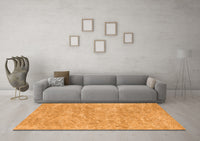 Machine Washable Abstract Orange Contemporary Rug, wshcon2758org