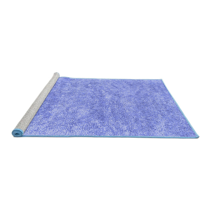 Sideview of Machine Washable Abstract Blue Contemporary Rug, wshcon2758blu
