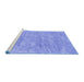 Sideview of Machine Washable Abstract Blue Contemporary Rug, wshcon2758blu