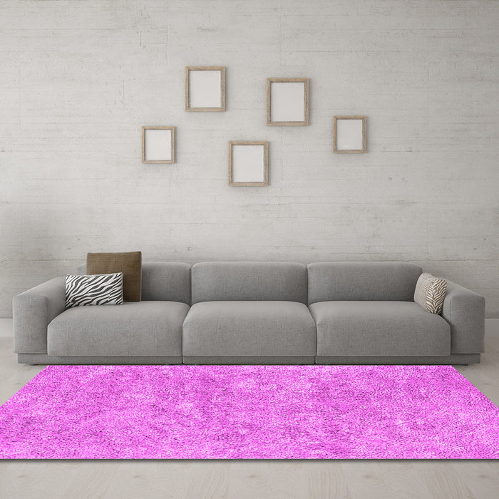 Machine Washable Abstract Pink Contemporary Rug in a Living Room, wshcon2758pnk