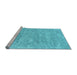 Sideview of Machine Washable Abstract Light Blue Contemporary Rug, wshcon2758lblu