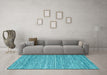 Machine Washable Abstract Light Blue Contemporary Rug in a Living Room, wshcon2759lblu