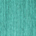 Square Abstract Turquoise Contemporary Rug, con2759turq