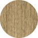 Round Abstract Brown Contemporary Rug, con2759brn