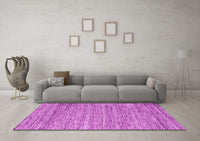 Machine Washable Abstract Pink Contemporary Rug, wshcon2759pnk