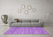 Machine Washable Abstract Purple Contemporary Area Rugs in a Living Room, wshcon2759pur