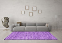 Machine Washable Abstract Purple Contemporary Rug, wshcon2759pur