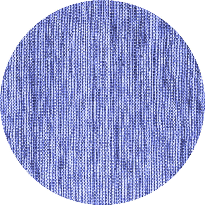 Round Machine Washable Abstract Blue Contemporary Rug, wshcon2759blu