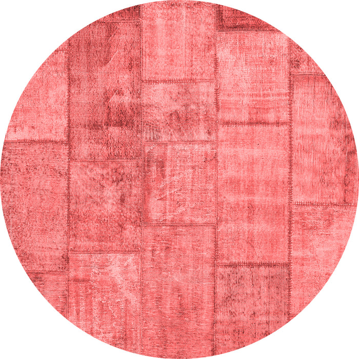Patchwork Red Transitional Rug, con275red