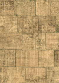 Patchwork Brown Transitional Rug, con275brn