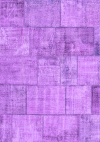 Patchwork Purple Transitional Rug, con275pur