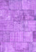 Patchwork Purple Transitional Rug, con275pur