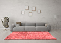Transitional Red Washable Rugs