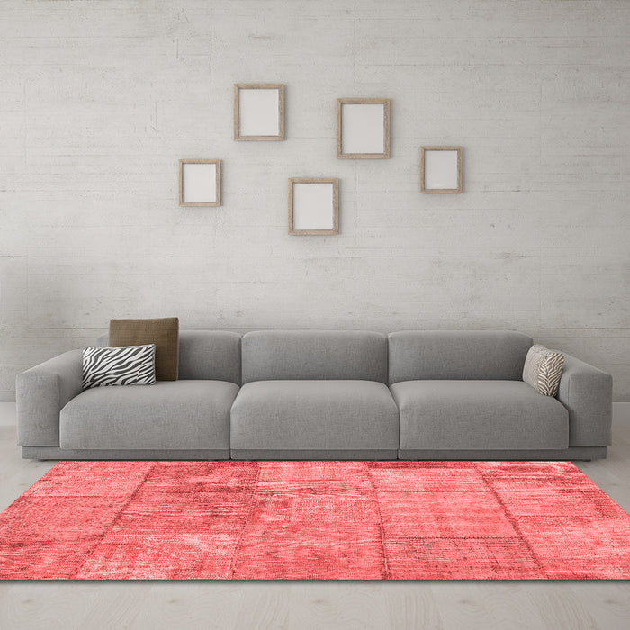 Transitional Red Washable Rugs