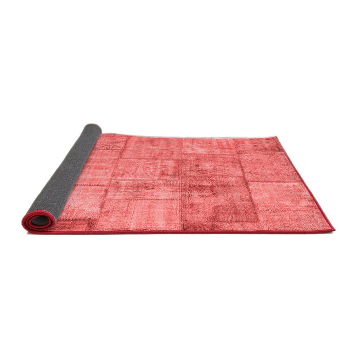 Patchwork Red Transitional Area Rugs