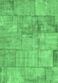 Patchwork Emerald Green Transitional Rug, con275emgrn