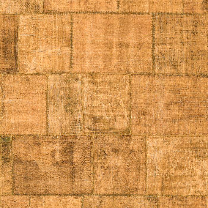 Patchwork Orange Transitional Rug, con275org