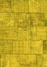 Patchwork Yellow Transitional Rug, con275yw