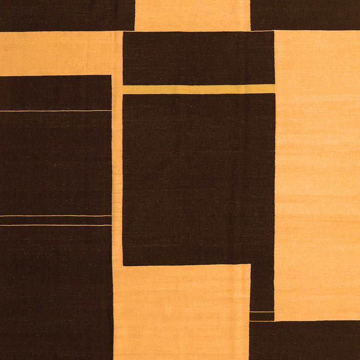Serging Thickness of Machine Washable Abstract Orange Contemporary Area Rugs, wshcon2760org