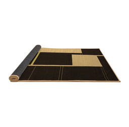 Sideview of Abstract Brown Contemporary Rug, con2760brn