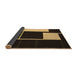 Sideview of Abstract Brown Contemporary Rug, con2760brn