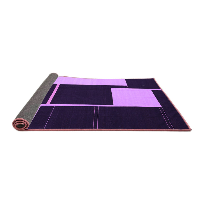 Sideview of Abstract Purple Contemporary Rug, con2760pur