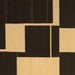 Square Machine Washable Abstract Brown Contemporary Rug, wshcon2760brn