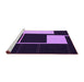 Sideview of Machine Washable Abstract Purple Contemporary Area Rugs, wshcon2760pur