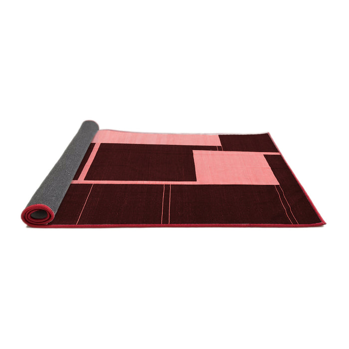 Abstract Red Contemporary Area Rugs